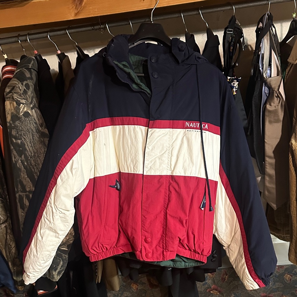 Nautica Men's Tricolor Windbreaker Jacket